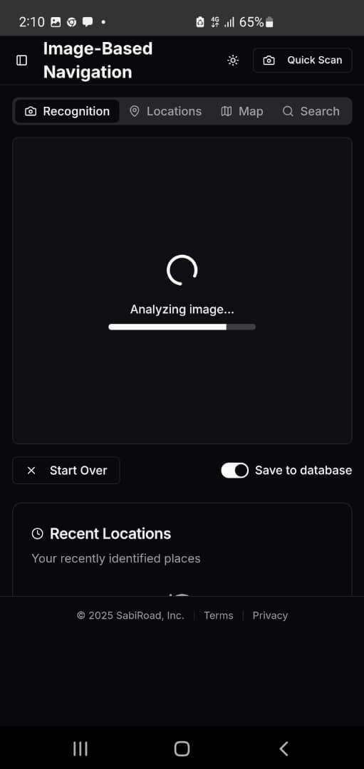 App screenshot: View place details
